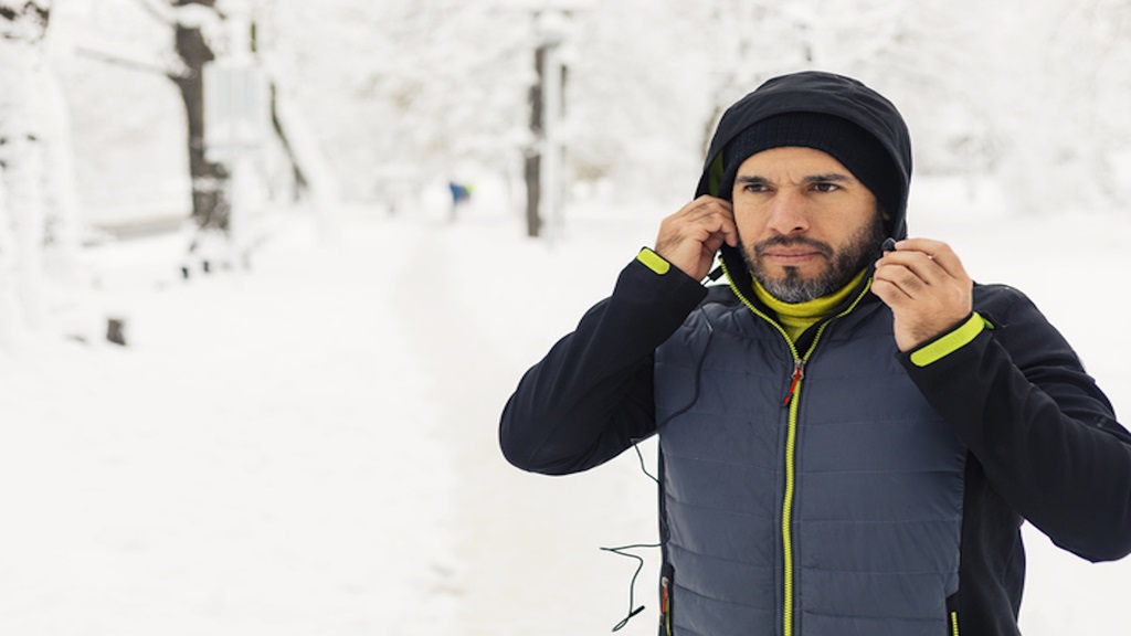 Man in snow